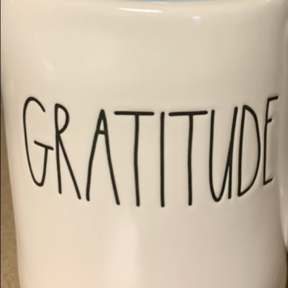 RAE DUNN BY MAGENTA “GRATITUDE” LL CERAMIC MUG - Picture 3 of 5